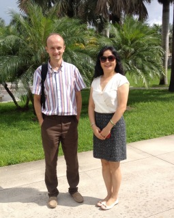 Marco Brambilla visiting Shihong Huang at Florida Atlantic University, Boca Raton, FL.